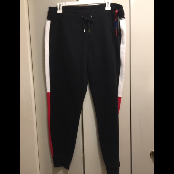 NWT Tommy Hilfiger Sport Striped Jogger Pants (L) - Picture 2 of 8